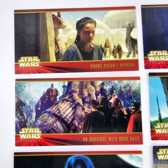 Topps Widevision Star Wars Episode I Trading Cards Lot 8 Cards - Picture 2 of 9